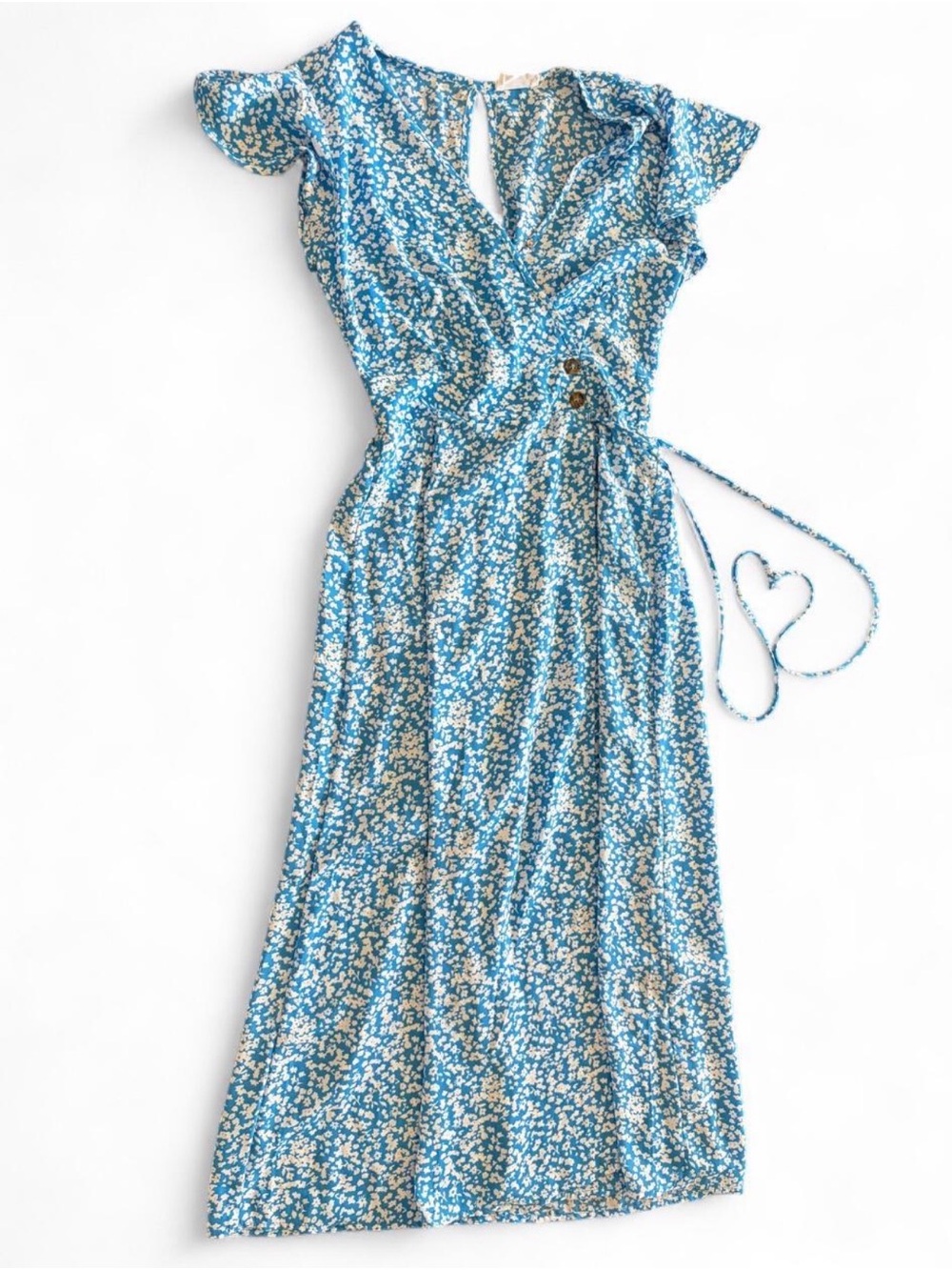 Blue Floral Maxi Dress - Women's Summer Dress